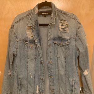 Ripped express jean jacket